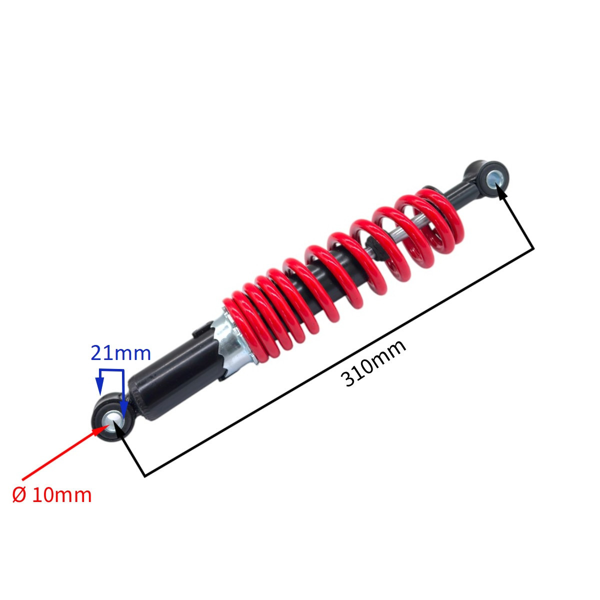 wp-image22705.png AMORTYZATOR PRZÓD QUAD ATV 125CC CZERWONY 31CM - obrazek 1