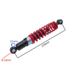 AMORTYZATOR PRZÓD QUAD ATV 125CC CZERWONY 27CM FI10