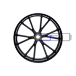 FELGA 10" TYŁ MINI CROSS 50CC CZARNA