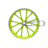 FELGA PRZÓD 10" POCKET MINI CROSS LIMONKOWA - obrazek 3