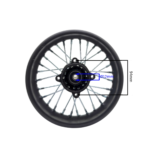 FELGA 10" TYŁ MINI CROSS 60CC 1.85 CZARNA