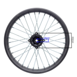 FELGA 17" PRZÓD 1,6 CROSS 125CC CZARNA FI15 WZMOCNIONA