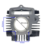 CYLINDER CROSS 110CC 52,4MM GOŁY