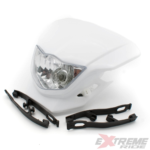 LAMPA PRZÓD CROSS 110CC BIAŁA Z MOCOWANIEM