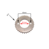 KOŁO ZĘBATE WAŁKA ROZRZĄDU CROSS 250CC 34Z