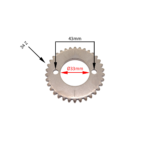 KOŁO ZĘBATE WAŁKA ROZRZĄDU CROSS 250CC 34Z