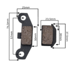 KLOCKI HAMULCOWE PRZÓD BUGGY 125CC