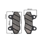 KLOCKI HAMULCOWE TYŁ CROSS 250CC