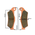 KLOCKI HAMULCOWE PRZÓD CROSS 300CC