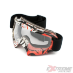 GOGLE BIAŁO-CZARNO-CZERWONE POŁYSK JAKOŚĆ