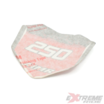 NAKLEJKA NA OWIEWKĘ NUMER CROSS 250CC