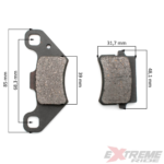 KLOCKI HAMULCOWE PRZÓD QUAD ATV 250CC