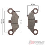 KLOCKI HAMULCOWE TYŁ QUAD ATV 250CC