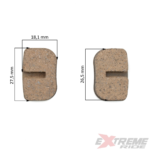 KLOCKI HAMULCOWE PRZÓD TYŁ POCKET MINI QUAD E-ATV