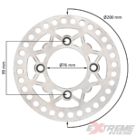 TARCZA HAMULCOWA TYŁ CROSS 125CC 200MM