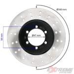 TARCZA HAMULCOWA PRZÓD QUAD ATV 250CC E5 160MM
