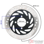 TARCZA HAMULCOWA TYŁ CROSS 150CC 190MM