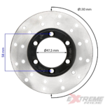 TARCZA HAMULCOWA PRZÓD QUAD ATV 200CC 130MM