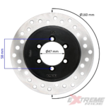 TARCZA HAMULCOWA PRZÓD QUAD ATV 250CC 160MM FI47