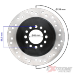 TARCZA HAMULCOWA TYŁ QUAD MINI E-ATV 1000W 36V
