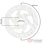 TARCZA HAMULCOWA TYŁ POCKET QUAD MINI ATV 14MM
