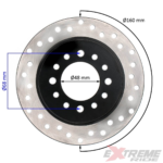 TARCZA HAMULCOWA TYŁ QUAD ATV 110CC