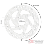 TARCZA HAMULCOWA PRZÓD QUAD MINI ATV 50CC