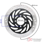 TARCZA HAMULCOWA PRZÓD CROSS 250CC