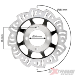 TARCZA HAMULCOWA TYŁ CROSS 125CC