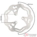 TARCZA HAMULCOWA PRZÓD P+L POCKET 50CC 2SZT KPL