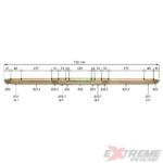 OŚ NAPĘDOWA TYŁ QUAD ATV 125CC DŁ. 73,2 CM