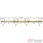 OŚ NAPĘDOWA TYŁ QUAD ATV 250CC DŁ. 87,5 CM