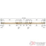 OŚ NAPĘDOWA TYŁ QUAD ATV 110CC FREZ 23/28