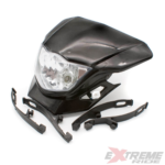 LAMPA PRZÓD CROSS 110CC CZARNA Z MOCOWANIEM