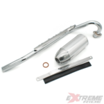 TŁUMIK WYDECH CROSS 125CC KPL ALUMINIUM