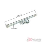 OŚ KOŁA PRZÓD CROSS 125CC M12 220MM KPL + TULEJE