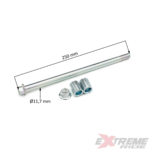 OŚ KOŁA TYŁ CROSS 125CC 12FI 250MM KPL + TULEJE