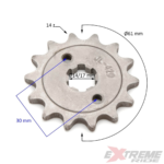ZĘBATKA ZDAWCZA 420 14T 17FI