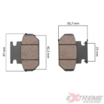 KLOCKI HAMULCOWE PRZÓD CROSS