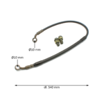 PRZEWÓD HAMULCOWY TYŁ CROSS 125CC DŁ 54CM