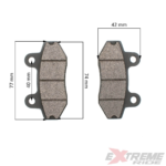 KLOCKI HAMULCOWE PRZÓD CROSS 125CC