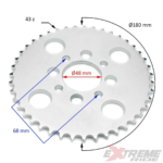 ZĘBATKA TYŁ 428 QUAD ATV 125CC 43Z