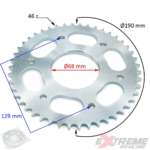 ZĘBATKA TYŁ 428 CROSS 150/250CC 46Z