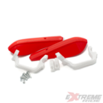 HANDBARY OSŁONY DŁONI LISTKI CROSS CZERWONE KPL