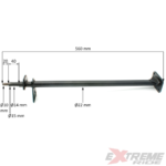 SZTYCA KOLUMNA KIEROWNICZA QUAD ATV 125CC DŁ 56 CM