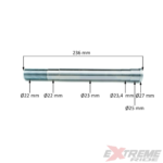 SZTYCA CROSS 125CC DŁ. 23,6 CM