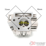 GŁOWICA CROSS 125CC KPL KICK SZARA