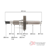 WAŁEK ZDAWCZY SKRZYNI BIEGÓW QUAD ATV 250CC