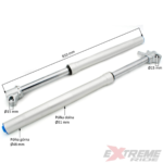 AMORTYZATORY PRZÓD CROSS 140CC DŁ 81CM