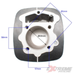CYLINDER CROSS 250CC CZARNY GOŁY